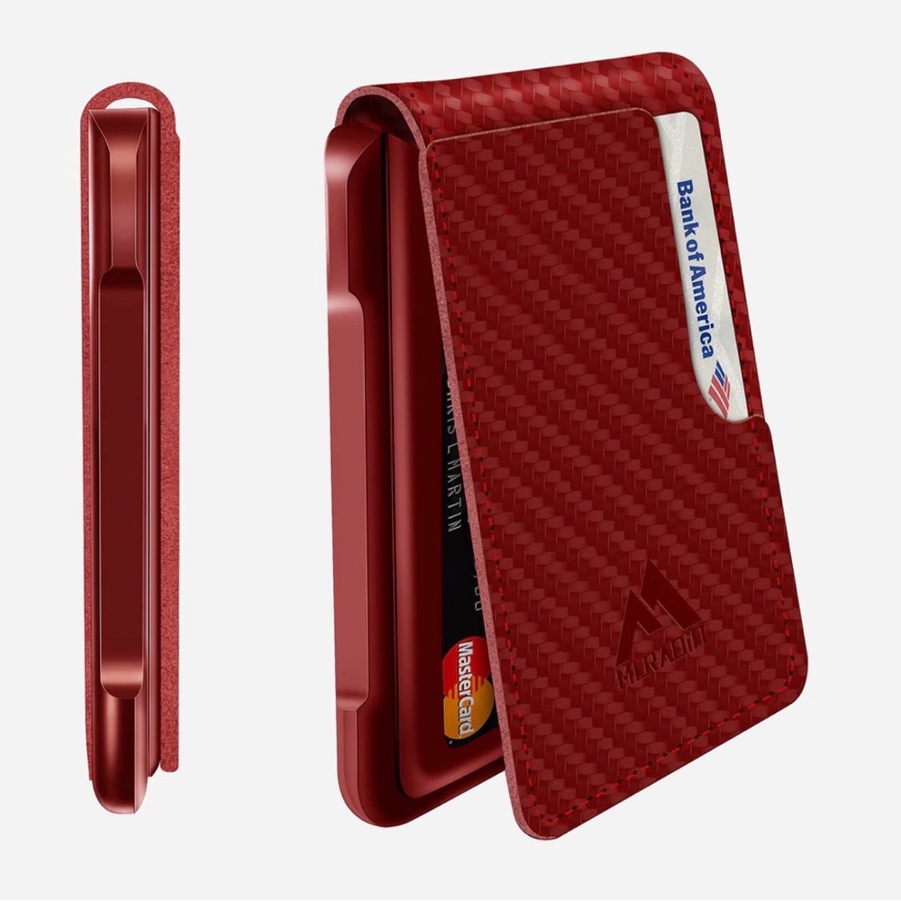 MURADiN V03 – Carbon Fiber Wallet – Carbon Red
